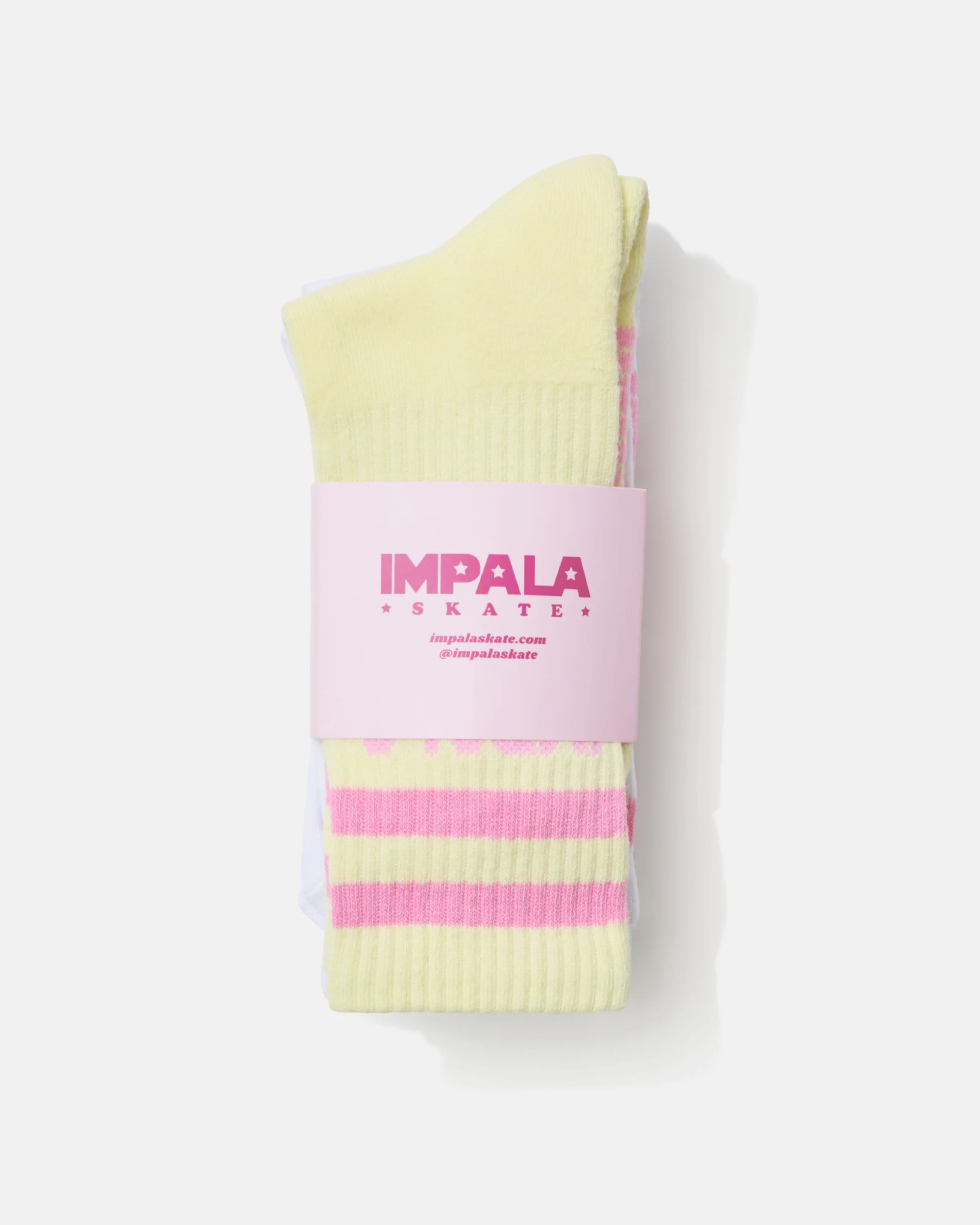 Impala Stripe Sock 3pk - Petal - Image 3